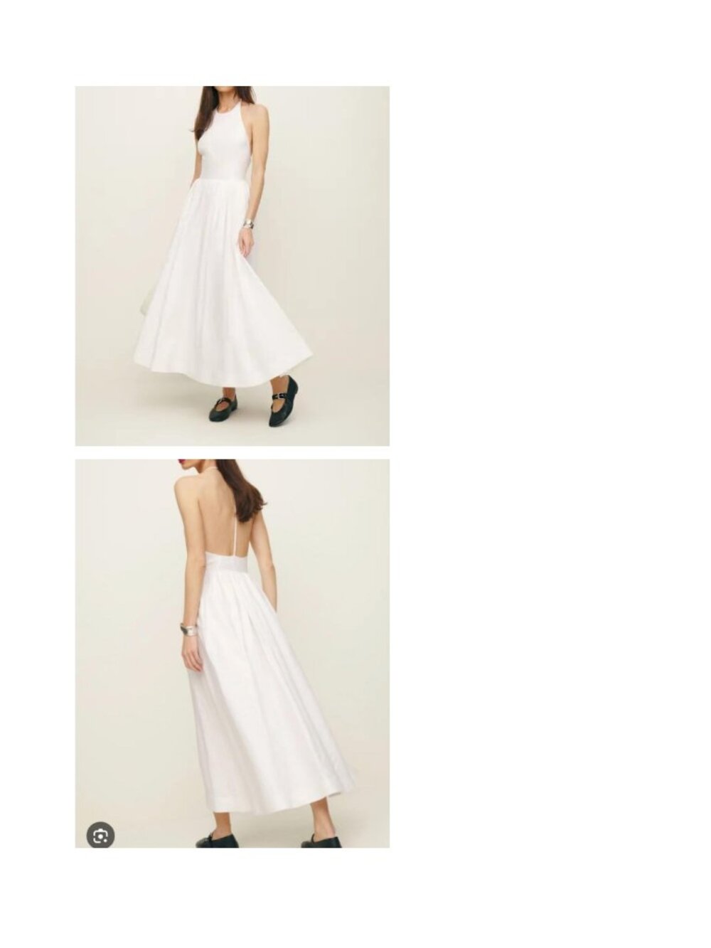 NWT Reformation Percy Linen Dress in White - Size 8